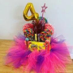 Candy Floss Land Vienna Candy Basket/Center Piece Assorted Candy