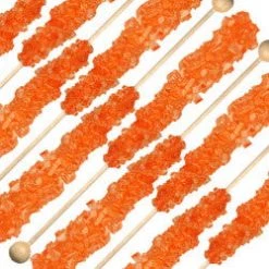 Dryden & Palmer Rock Candy On A Stick Orange Bulk