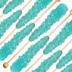 Dryden & Palmer Blue Candy Rock Candy On A Stick Light Blue