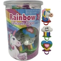 Candy Floss Land Lollipop Rings - Themed