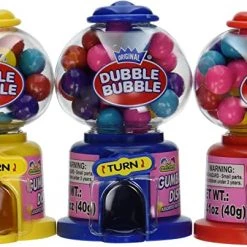 Kidsmania Dubble Bubble Mini Gumball Machine Assorted Candy