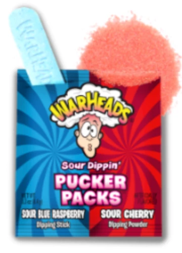 Impact Confections Assorted Candy Warheads Sour Dippin' Pucker Packs 2 Impact Confections Assorted Candy Warheads Sour Dippin' Pucker Packs