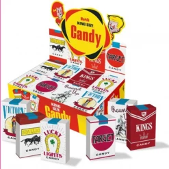 World's King Size Candy Cigarettes - Box Assorted Candy