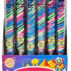 Candy Floss Land Krazy Twist Tall Lollipops Assorted Candy