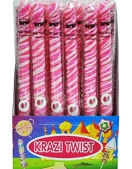 Candy Floss Land Krazy Twist Tall Lollipops Assorted Candy
