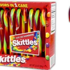 Spangler Skittles Candy Canes Assorted Candy