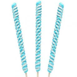 YumJunkie Blue Candy Tesla's Tall Twist Pops Blue