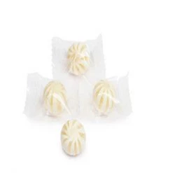 YumJunkie Sassy Spheres Wrapped Tiny White Hard Candy