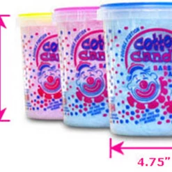 Candy Floss Land Assorted Candy Cotton Candy 2oz Tubs Case