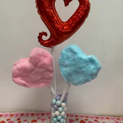 Candyflossland Cotton Candy Hearts On A Stick Assorted Candy