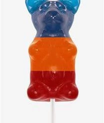 Candy Floss Land Gummy Bear On A Stick Blue Candy