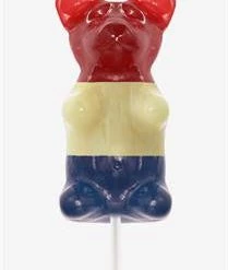 Candy Floss Land Gummy Bear On A Stick Blue Candy
