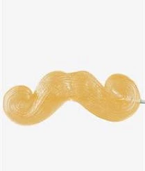 Candy Floss Land Giant Gummy Mustache On A Stick