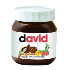 Candy Floss Land Nutella Jar With Personalized Label