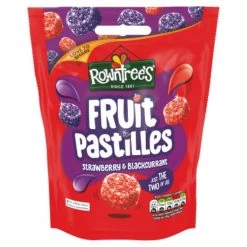 Rowntree Assorted Candy Fruit Pastilles - Strawberry & Blackcurrant