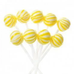 YumJunkie Sassy Spheres Petite Yellow Lollipops