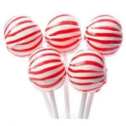 YumJunkie Sassy Spheres 1" Red Lollipops