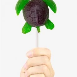 Candy Floss Land Gummy Sea Turtle On A Stick Blue Candy