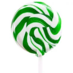 YumJunkie Green Candy Mini Whirly Pops Lime