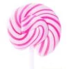 YumJunkie Lollipops Mini Whirly Pops Strawberry Pink
