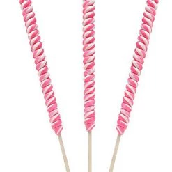 YumJunkie Tesla's Tall Twist Pops Pink