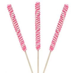 YumJunkie Tesla's Tall Twist Pops Pink