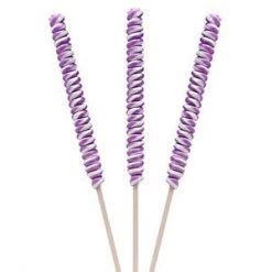 YumJunkie Lollipops Tesla's Tall Twist Pops Purple