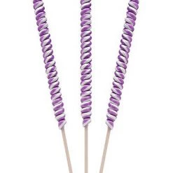 YumJunkie Lollipops Tesla's Tall Twist Pops Purple