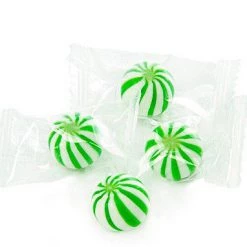 YumJunkie Green Candy Sassy Spheres Wrapped Tiny Green