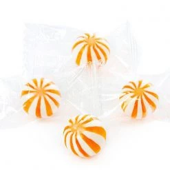 YumJunkie Hard Candy Sassy Spheres Wrapped Tiny Orange