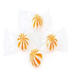 YumJunkie Hard Candy Sassy Spheres Wrapped Tiny Orange