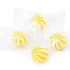 YumJunkie Sassy Spheres Wrapped Tiny Yellow Hard Candy