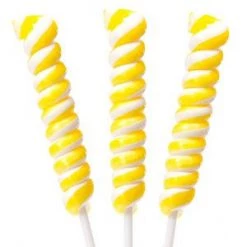 YumJunkie Lollipops Tesla's Twist Pops Yellow