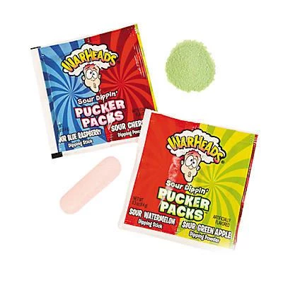 Impact Confections Assorted Candy Warheads Sour Dippin' Pucker Packs 1 Impact Confections Assorted Candy Warheads Sour Dippin' Pucker Packs