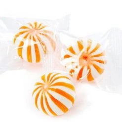 YumJunkie Hard Candy Sassy Spheres Wrapped Orange