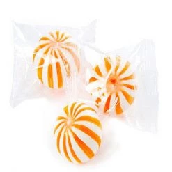 YumJunkie Hard Candy Sassy Spheres Wrapped Orange